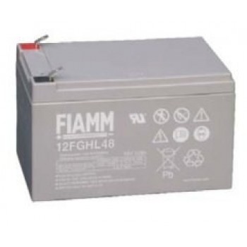 Batérie - Fiamm 12 FGHL 48 (12V / 12Ah - Faston 250), životnosť 10 rokov